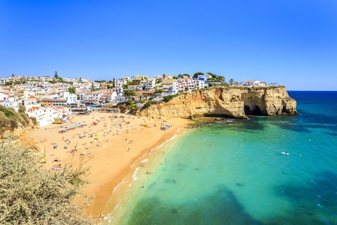 Strand i Carvoeiro, Algarve