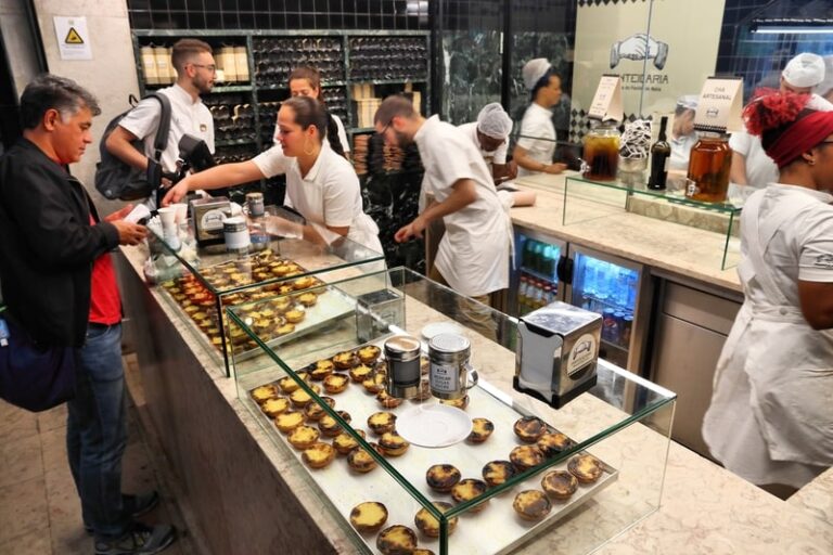 En Pasteis de Nata-butik i Lissabon, Portugals hovedstad