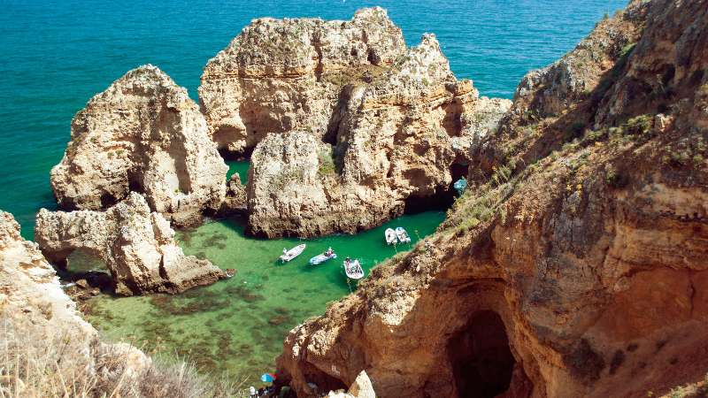 Strand i Algarve, Portugal.